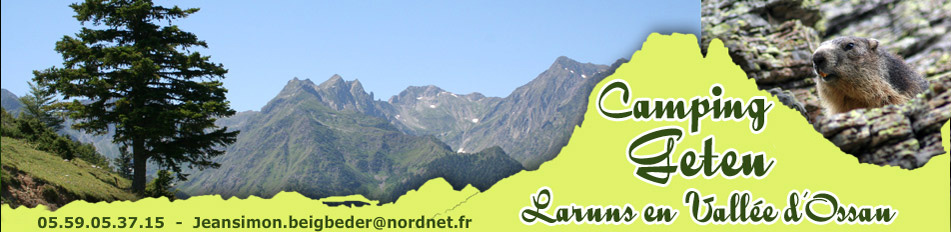 les tarifs du camping Geteu laruns ossau